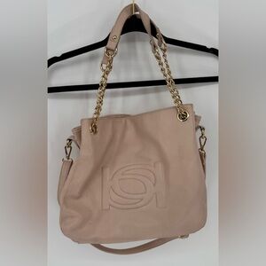 Bebe Lara Faux Leather Embossed Shopper Handbag